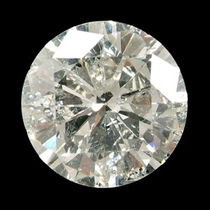 This 6-carat diamond is one of four unmounted diamonds in the sale. Color is L or M, clarity is I1. Replacement value is $60,847 and its presale estimate is $16,000-$24,000 with a $15,000 reserve. Image courtesy Brunk Auctions.