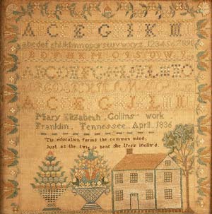 John Case sets auction record for Tennessee sampler