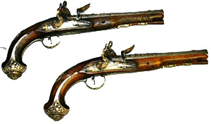 1720-1740 flintlock pistols lead antique guns to be sold Feb. 21 at Turkey Creek