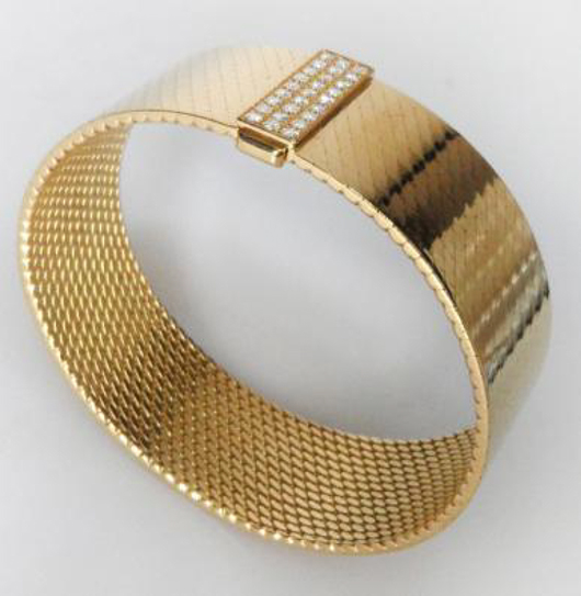 Hermès gold bracelet, 1960s, £7,950 from Anthea AG Antiques