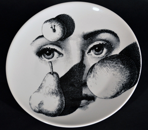 Piero Fornasetti porcelain: classic themes, fantastic variations
