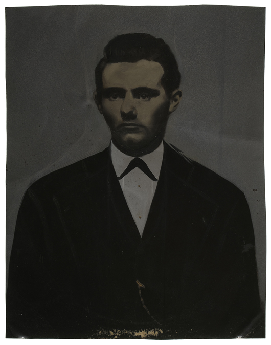 Jesse James full plate, hand-colored tintype, circa 1869-1870s. Price realized: $9,000. Cowan’s Auctions Inc. image.