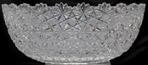 Antique large ABP Russian ambassador crystal bowl. Charleston Estate Auctions