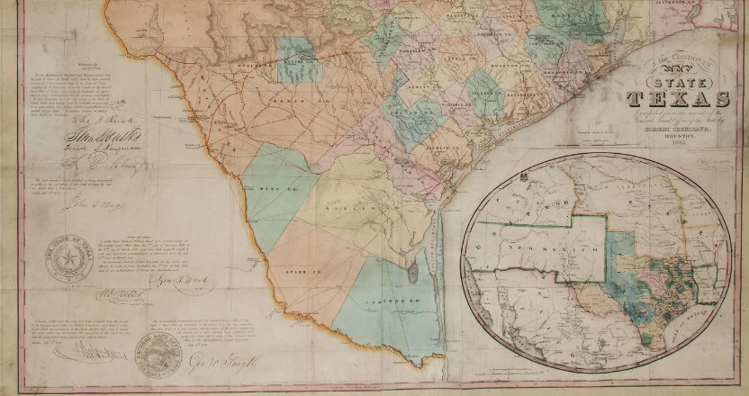 Early Texas map found in box of sheet music sells for $10,000