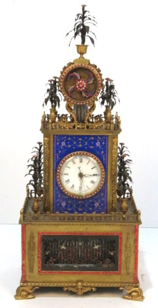 East meets West: automaton clocks