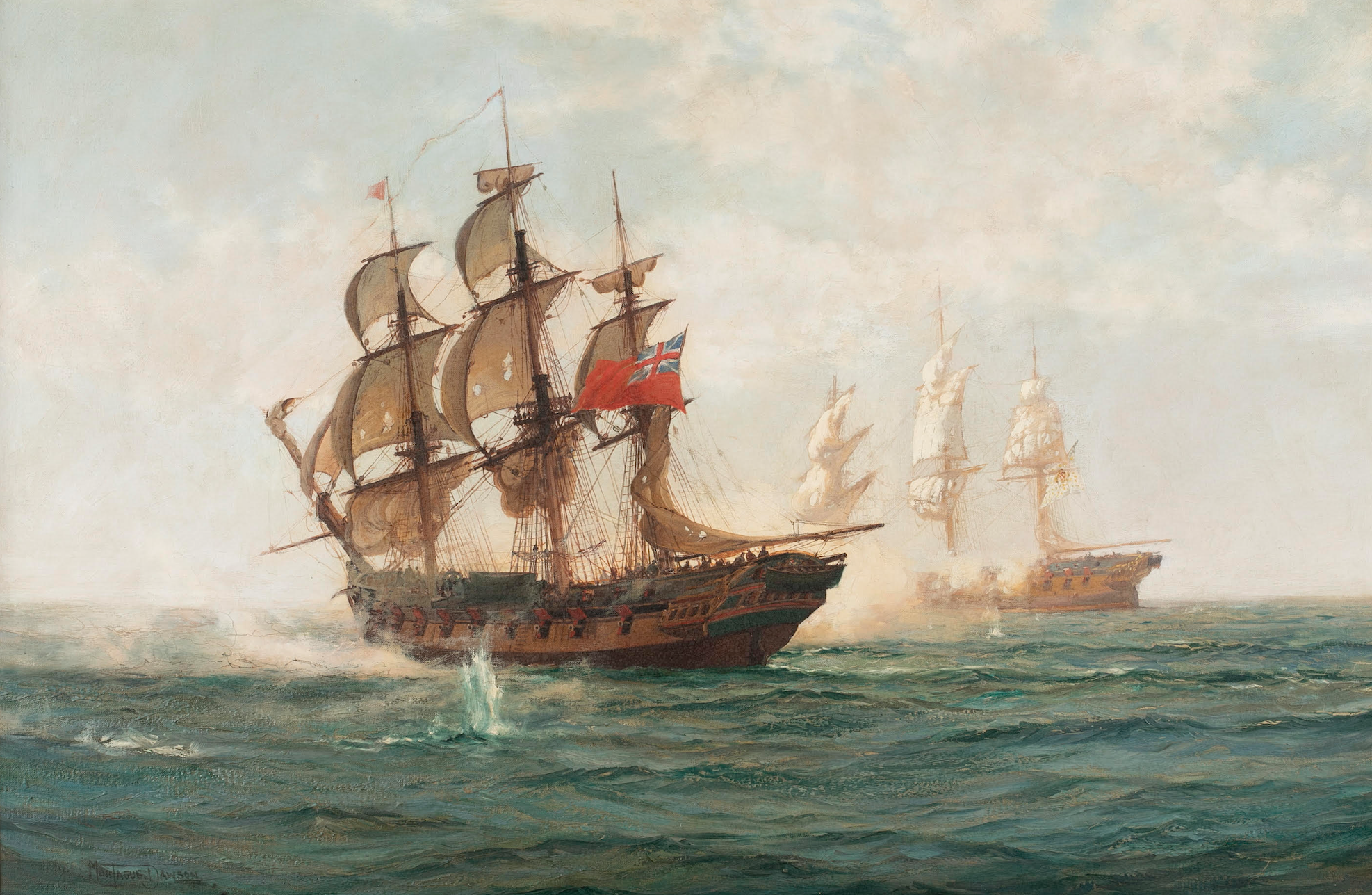 Montague Dawson marine painting is flagship of Quinn’s Jan. 26 auction