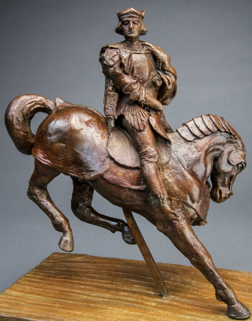 bronze casting of Leonardo sculpture coming auction