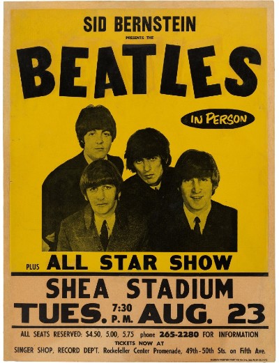 Gallery Report: Beatles Shea Stadium poster brings $137,500