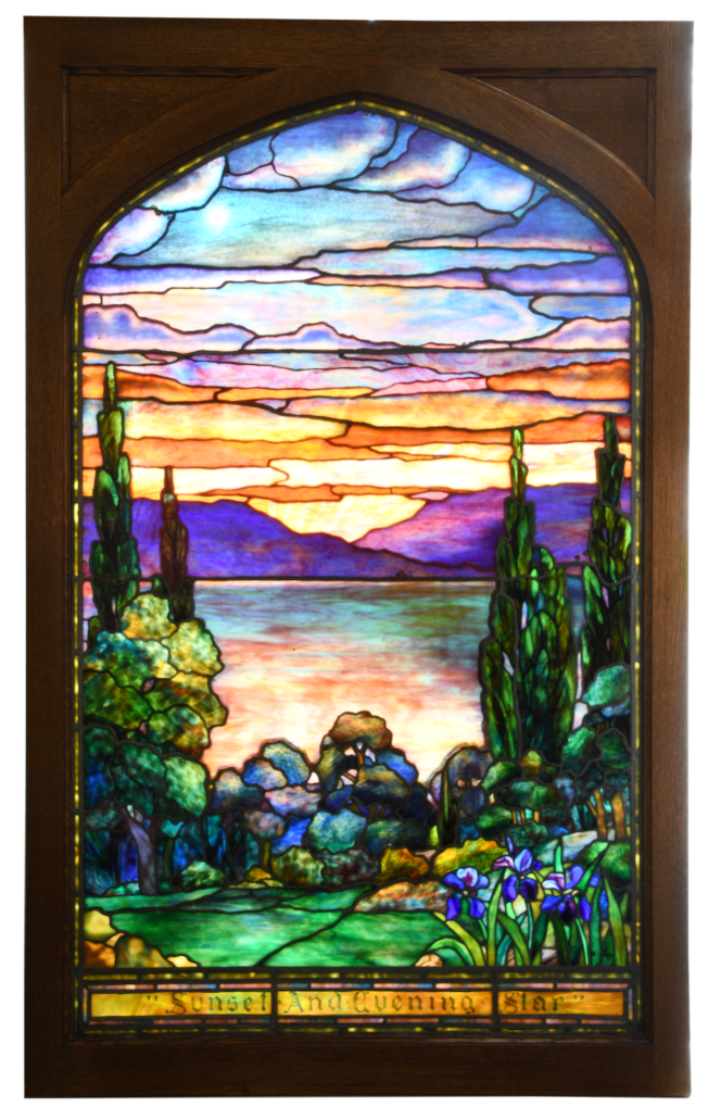 Tiffany art glass window prevailed at Fontaine's auction series