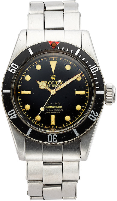 Scarce Rolex Submariner sailed away with top lot status at Heritage June 1