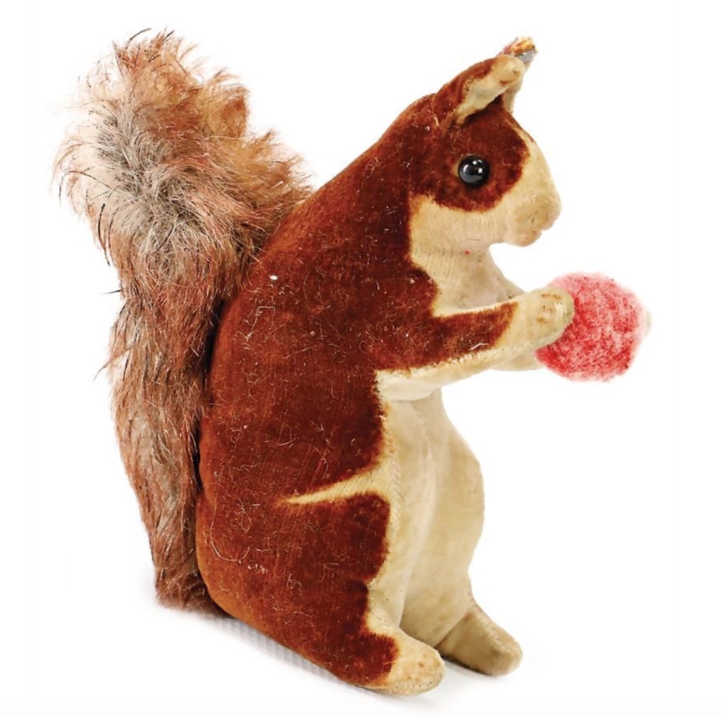 STEIFF squirrel, c. 1905-06, shoe button eyes, with - Nov 06, 2021 |  Ladenburger Spielzeugauktion GmbH in BW