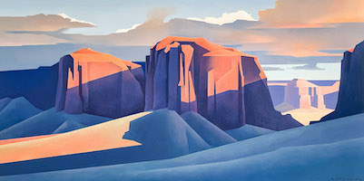 Ed Mell Southwestern landscape featured at Capsule Auctions, May 26