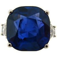 Unheated 19.02-carat Ceylon sapphire ring adds flash to July 12 jewelry sale