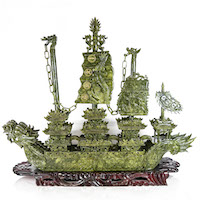 Chinese jade galleon, abstract artworks sailed to success at Roland