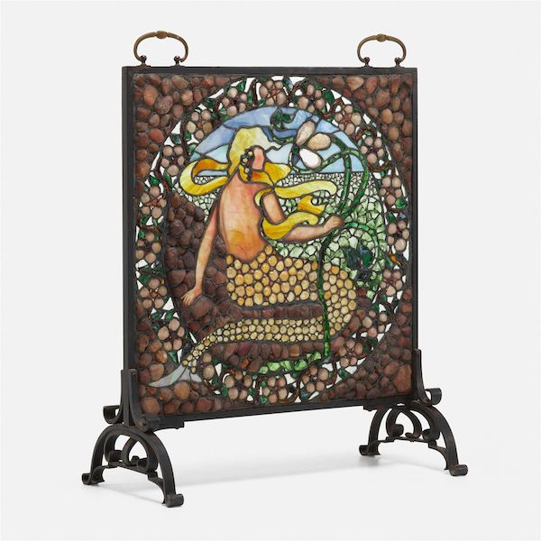 Walter Cole Brigham mermaid fire screen tops our five auction highlights