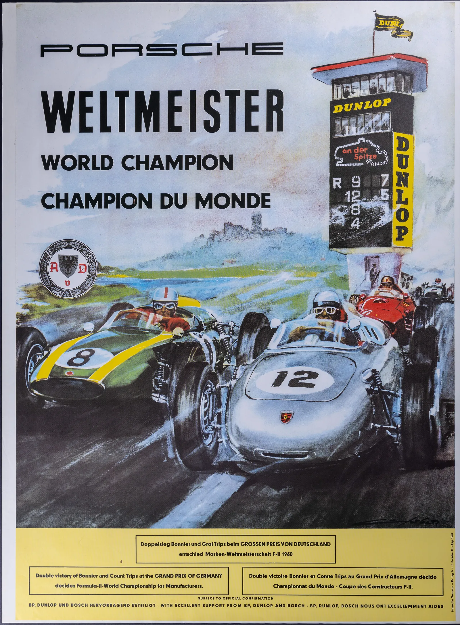 Vintage Porsche racing posters head to the finish line at Keystone Jan. 5