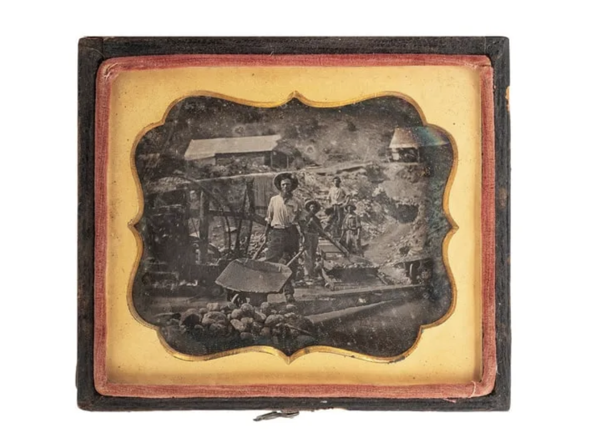 Gold Rush-era daguerreotypes of a miner and his claim captured the moment at Hindman